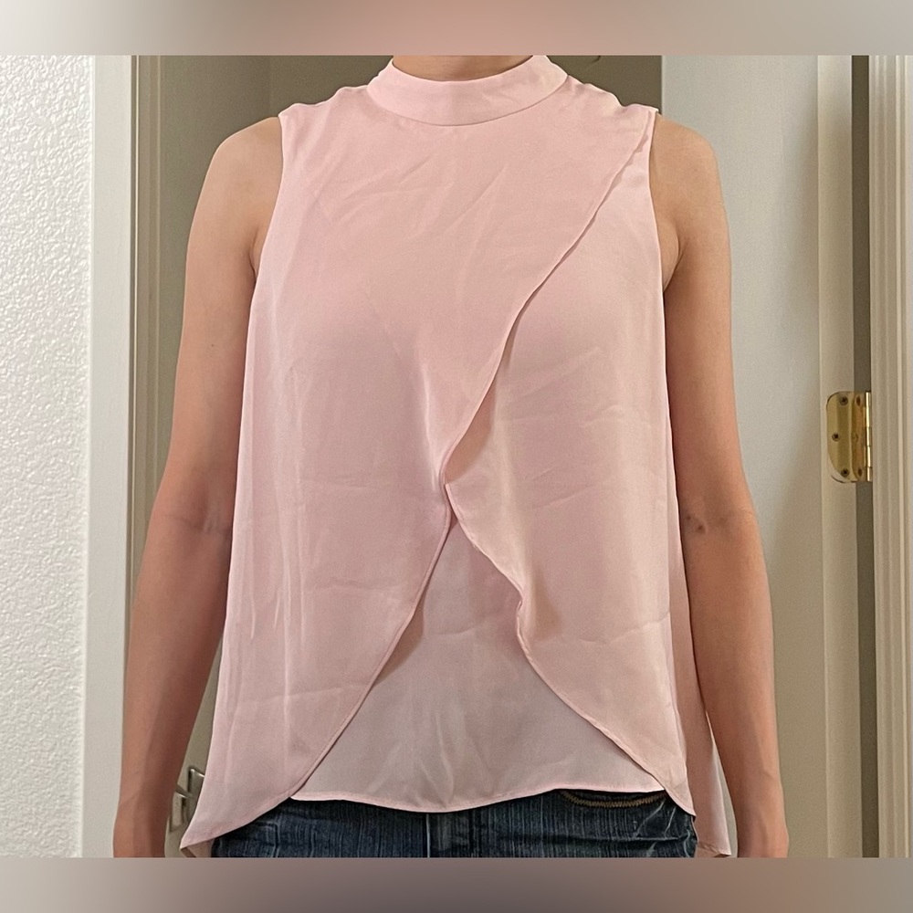 Elegant Pink Sleeveless Top